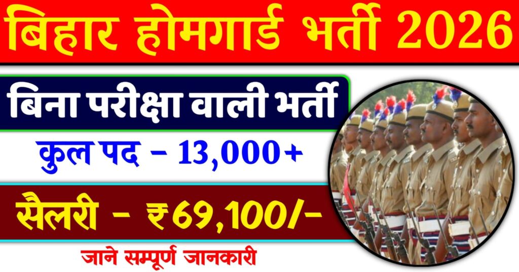 Bihar Home Guard Vacancy 2026,