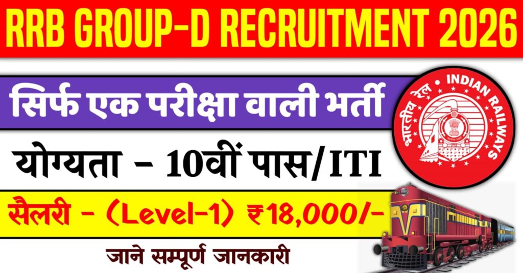RRB Group D Recruitment 2026