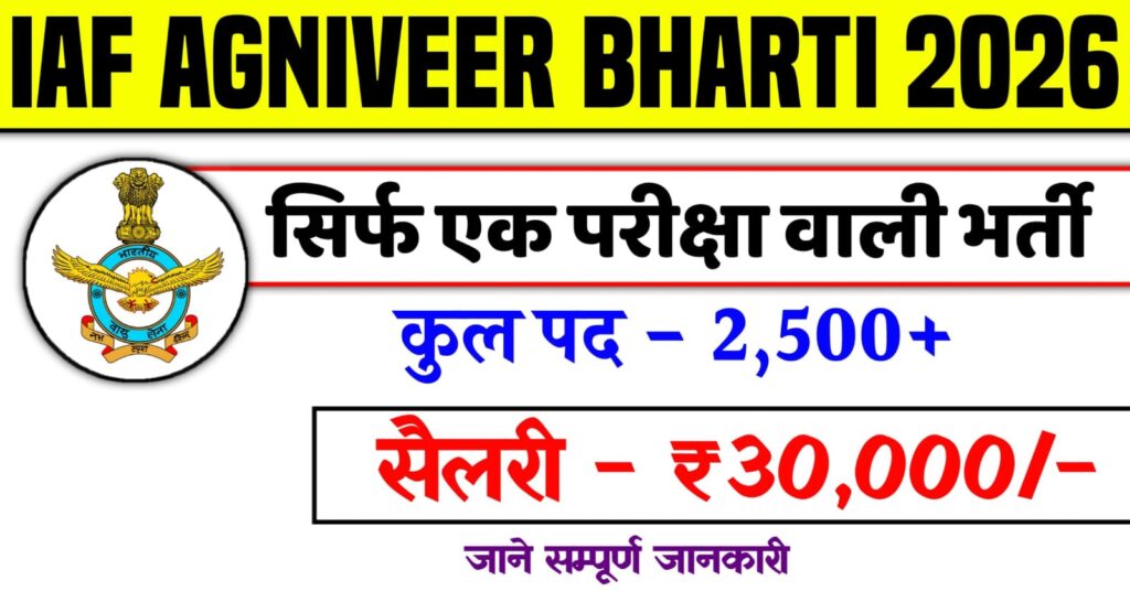 IAF Agniveer Vayu Vacancy 2026