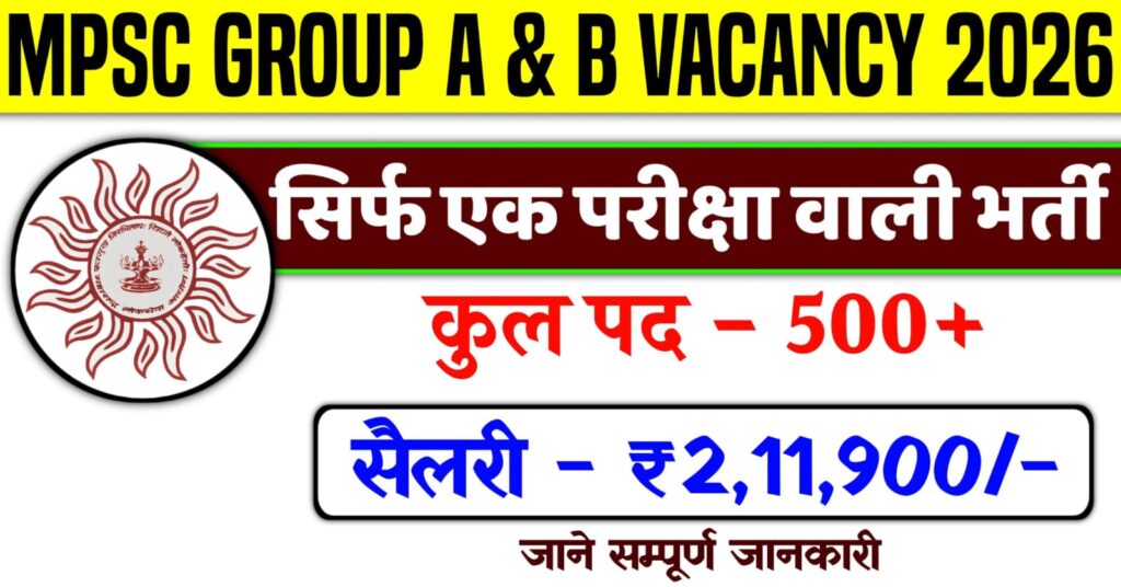 MPSC Group A and B Recruitment 2026