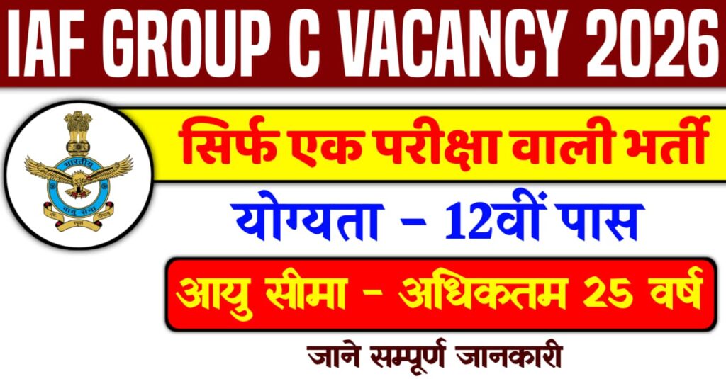 IAF Group C Civilian Vacancy 2026