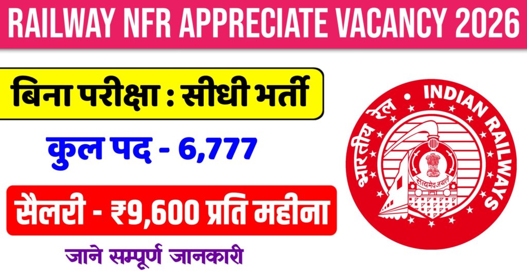 Railway NFR Apprentice Recruitment 2026