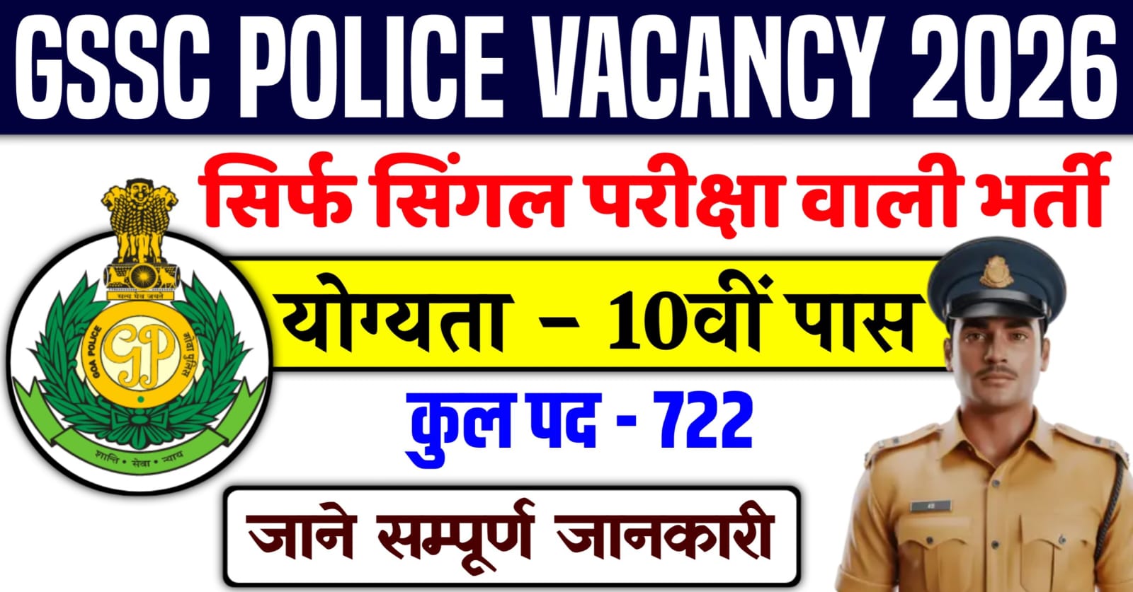 GSSC Police Vacancy 2026