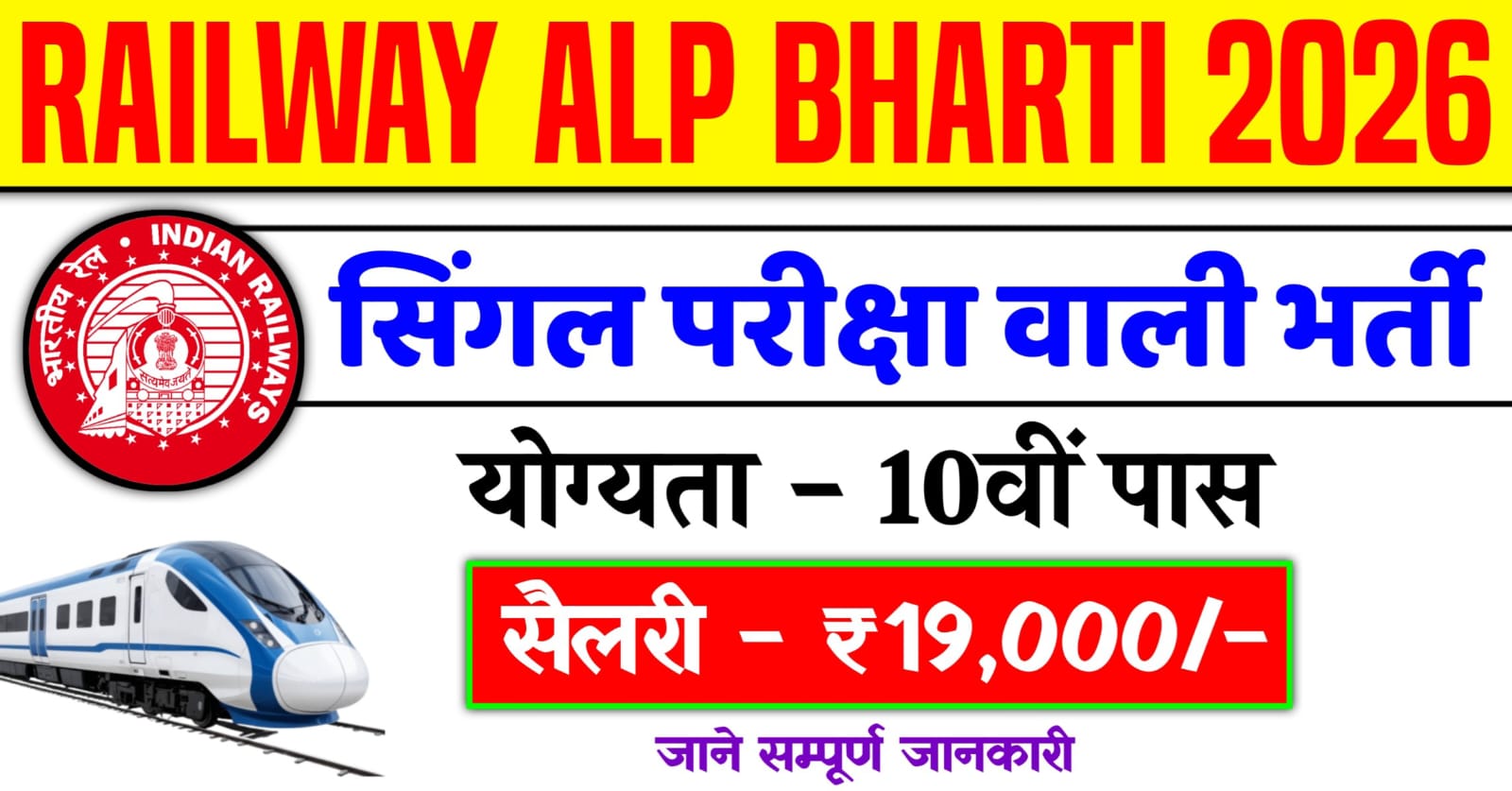 Railway ALP Recruitment 2026