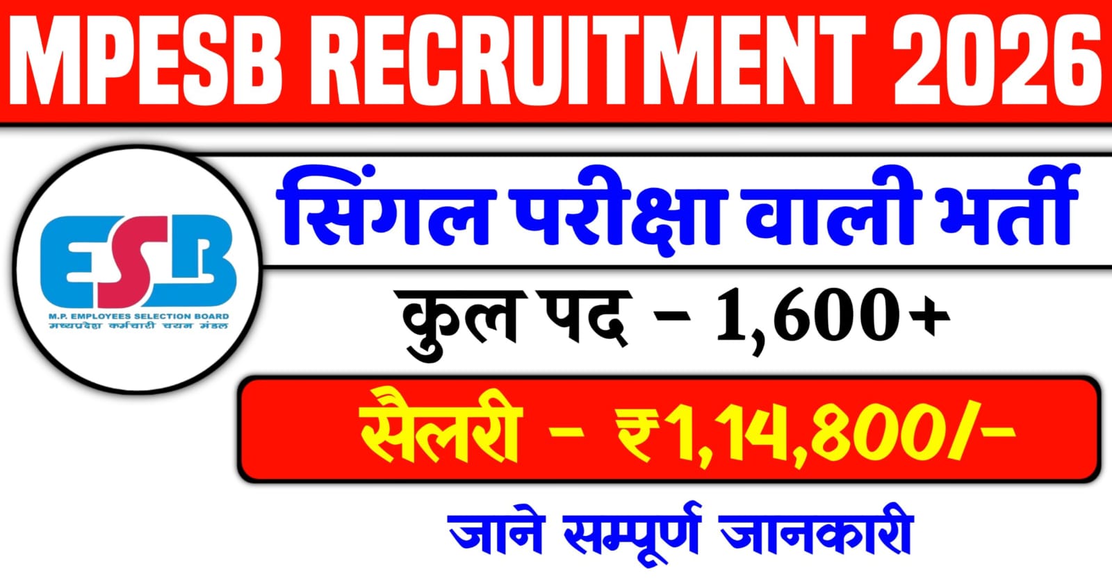 MPESB Recruitment 2026