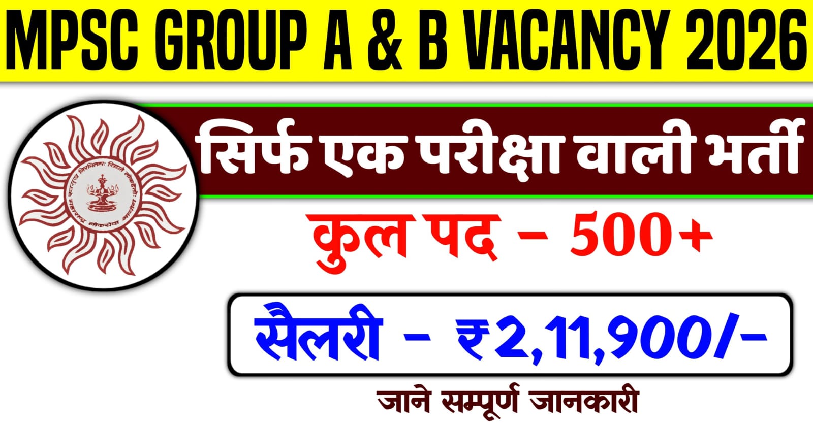 MPSC Group A and B Recruitment 2026