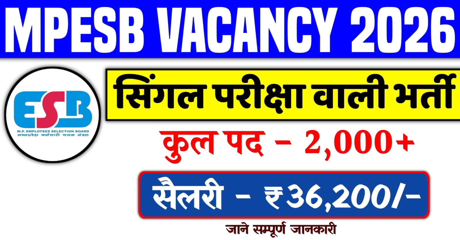 MPESB Vacancy 2026