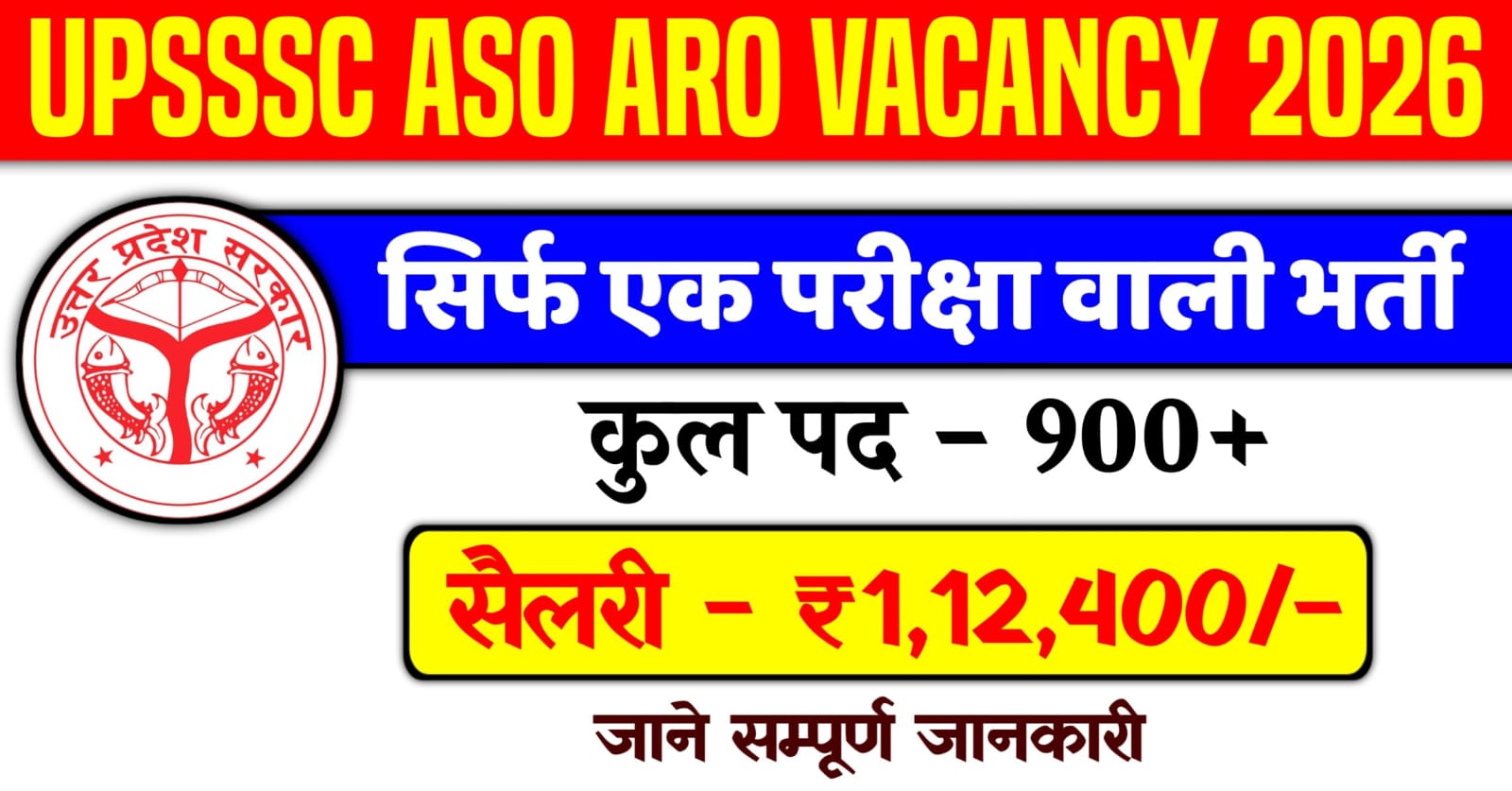 UPSSSC ASO ARO Recruitment 2026