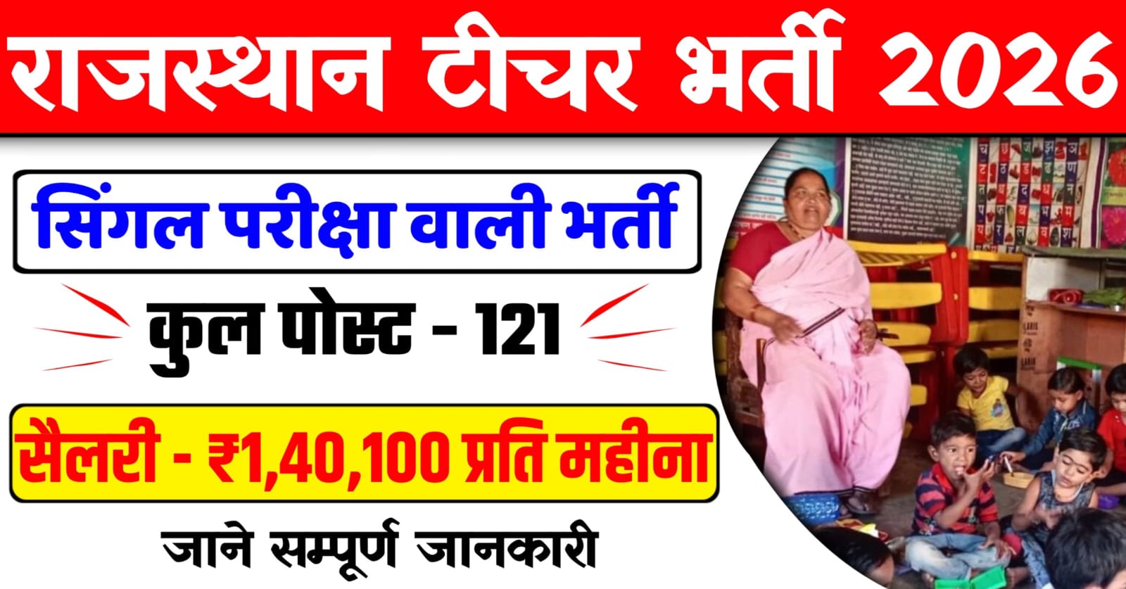 RPSC 1st Grade Teacher Vacancy 2026
