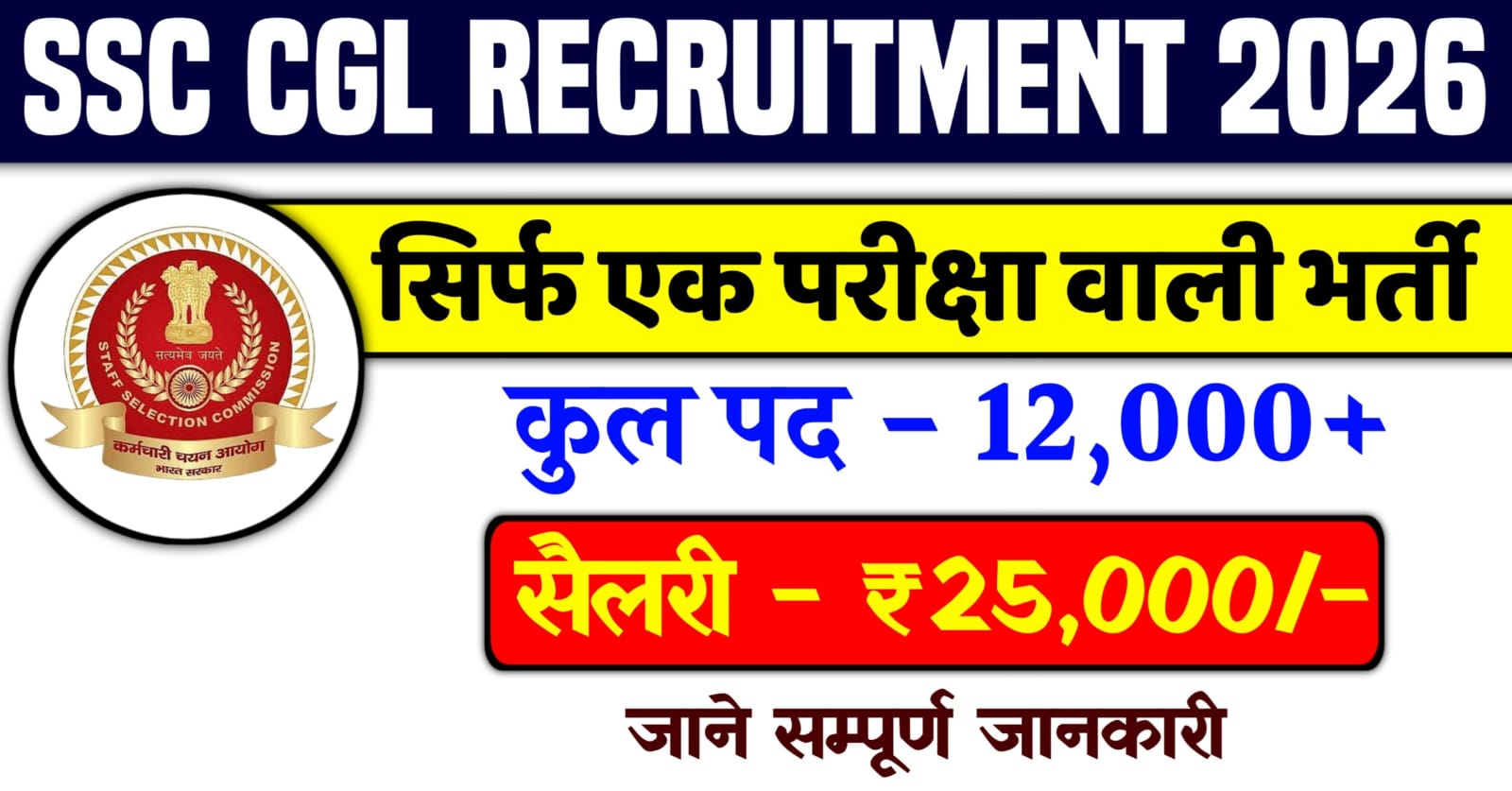 SSC CGL Recruitment 2026